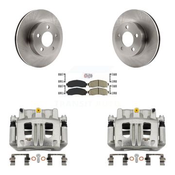 Front Disc Brake Caliper Rotors And Ceramic Pads Kit For Ford Ranger Mazda B4000 4WD KC8-100498N