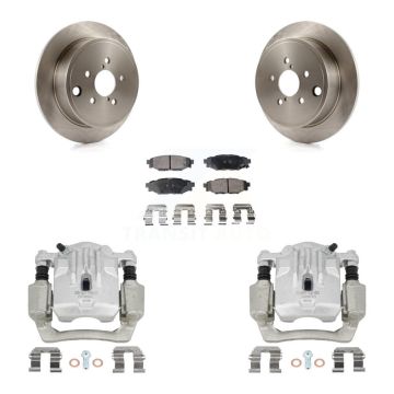 Rear Disc Brake Caliper Rotors And Semi-Metallic Pads Kit For Subaru Outback Legacy KC8-100498P