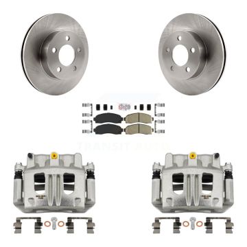 Front Disc Brake Caliper Rotors And Ceramic Pads Kit For Ford Ranger Mazda B4000 4WD KC8-100499N