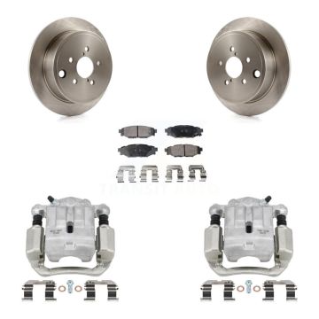 Rear Brake Caliper Rotors Semi-Metallic Pad Kit For Subaru Legacy 2.5L with Turbocharged KC8-100499P