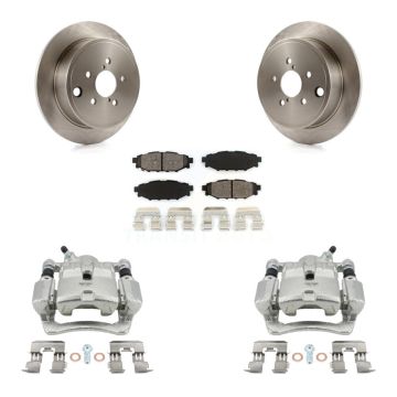 Rear Disc Brake Caliper Rotors And Semi-Metallic Pad Kit For Subaru Impreza Forester WRX KC8-100499S
