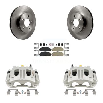 Front Disc Brake Caliper Rotors Ceramic Pad Kit For Chevrolet Equinox Saturn Vue Pontiac KC8-100503N