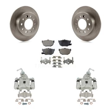 Rear Disc Brake Caliper Rotors And Semi-Metallic Pads Kit For Hyundai Tiburon KC8-100503P
