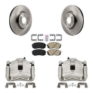 Front Brake Caliper Rotors Ceramic Pad Kit For Hyundai Tucson FUEL CELL EV (FCEV) engine KC8-100505N