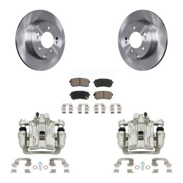 Rear Disc Brake Caliper Rotors And Ceramic Pads Kit For Hyundai Sonata Kia Optima KC8-100507C