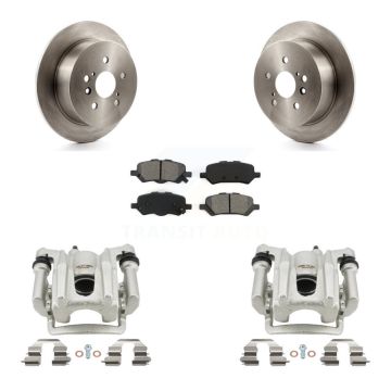Rear Disc Brake Caliper Rotors And Semi-Metallic Pads Kit For 2009-2016 Toyota Venza KC8-100507S