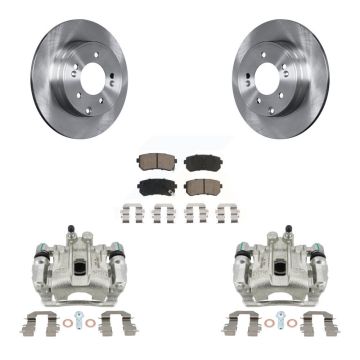 Rear Disc Brake Caliper Rotors And Ceramic Pads Kit For Hyundai Sonata Kia Optima KC8-100509C
