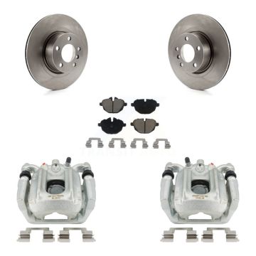 Rear Disc Brake Caliper Rotors And Ceramic Pads Kit For BMW X3 X4 KC8-100513C