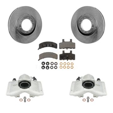 Front Disc Brake Caliper Rotor Ceramic Pad Kit For Cadillac DeVille Fleetwood 60 Special KC8-100513T