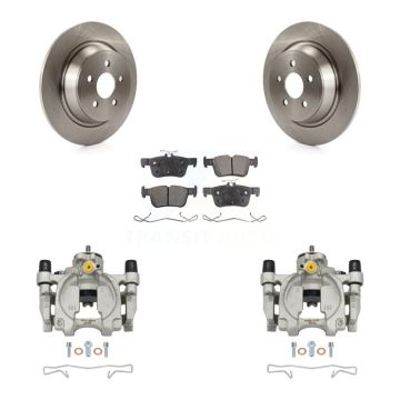Rear Brake Caliper Rotors & Semi-Metallic Pad Kit For Ford Edge Lincoln MKX Nautilus MKZ KC8-100515P