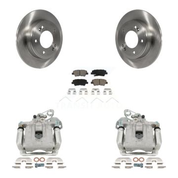 Rear Disc Brake Caliper Rotors And Ceramic Pads Kit For 2017-2020 Hyundai Elantra 2.0L KC8-100516C