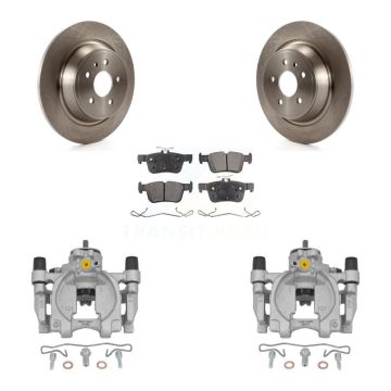 Rear Disc Brake Caliper Rotors And Semi-Metallic Pads Kit For Lincoln Continental KC8-100516P