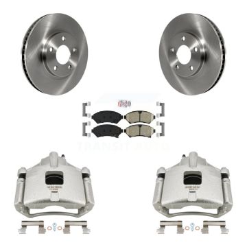 Front Brake Caliper Rotor Ceramic Pad Kit For Chevrolet Impala Buick LeSabre Monte Carlo KC8-100517N