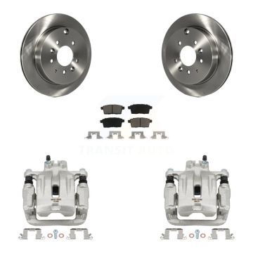 Rear Disc Brake Caliper Rotors And Ceramic Pads Kit For Ford Edge Mazda CX-7 Lincoln MKX KC8-100518C