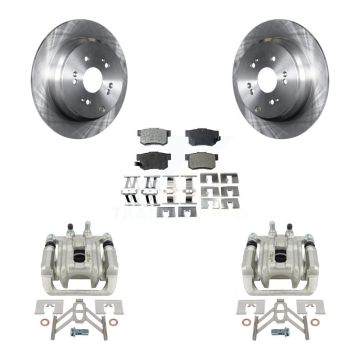 Rear Disc Brake Caliper Rotors And Semi-Metallic Pads Kit For Acura RDX KC8-100518P