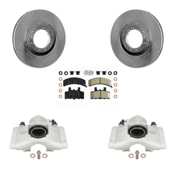Front Disc Brake Caliper Rotor & Semi-Metallic Pad Kit For Cadillac DeVille Fleetwood 60 KC8-100519N