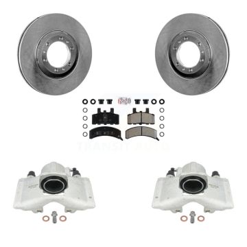 Front Disc Brake Caliper Rotor & Semi-Metallic Pad Kit For Cadillac DeVille Fleetwood 60 KC8-100520N