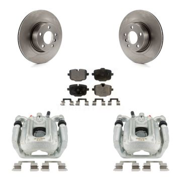 Rear Disc Brake Caliper Rotors And Semi-Metallic Pads Kit For 2012 BMW X3 From 10 11 KC8-100522P