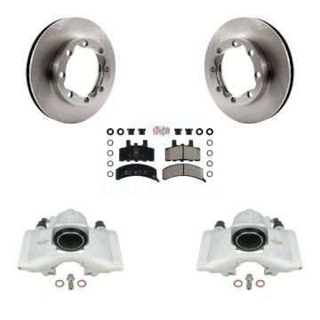 Front Brake Caliper Rotors & Semi-Metallic Pad Kit For 1994 K1500 Suburban Chevrolet GMC KC8-100524N