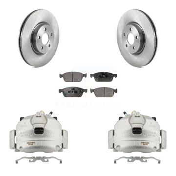 Front Disc Brake Caliper Rotors And Ceramic Pads Kit For Ford Transit Connect KC8-100526T