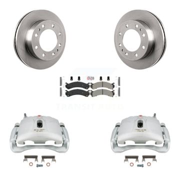 Front Brake Caliper Rotors & Semi-Metallic Pad Kit For Chevrolet GMC Express 3500 Savana KC8-100527N