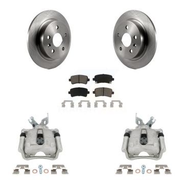 Rear Disc Brake Caliper Rotors Ceramic Pad Kit For Buick Regal LaCrosse Chevrolet Malibu KC8-100528C