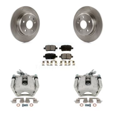 Rear Disc Brake Caliper Rotors And Semi-Metallic Pads Kit For Chevrolet Cruze KC8-100528P