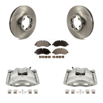 Front Disc Brake Caliper Rotors And Ceramic Pads Kit For Ford Transit-350 HD KC8-100530T