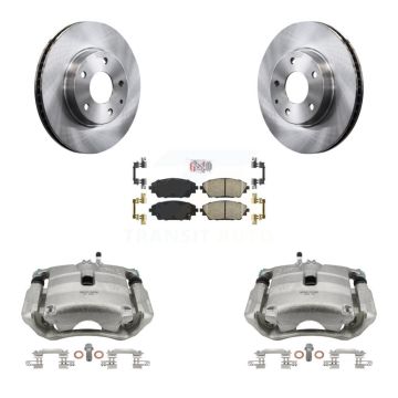 Front Disc Brake Caliper Rotors And Ceramic Pads Kit For Mazda 3 CX-3 Sport KC8-100538N