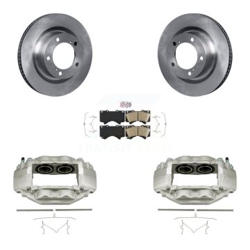 Front Disc Brake Caliper Rotors And Ceramic Pads Kit For Toyota Tundra Sequoia KC8-100539N