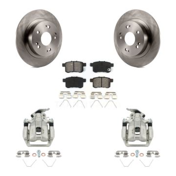 Rear Disc Brake Caliper Rotors And Semi-Metallic Pads Kit For Honda Accord KC8-100539S