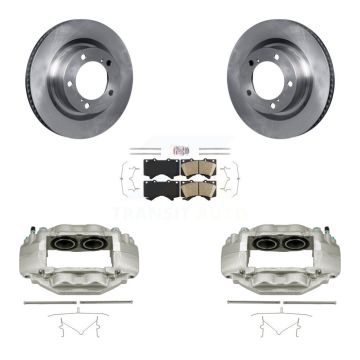 Front Disc Brake Caliper Rotors And Ceramic Pads Kit For Toyota Tundra Sequoia KC8-100540N
