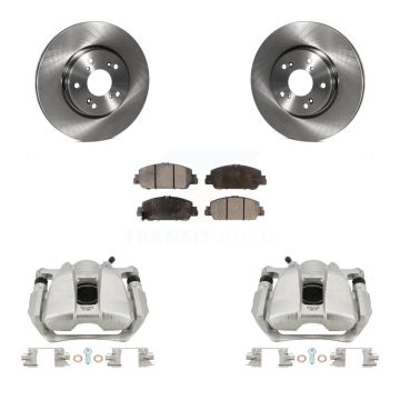 Front Disc Brake Caliper Rotors And Ceramic Pads Kit For Honda HR-V Accord KC8-100540T