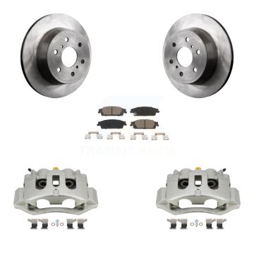Rear Disc Brake Caliper Rotors And Ceramic Pads Kit For Chevrolet Suburban HD KC8-100542C