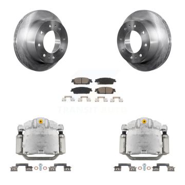 Rear Disc Brake Caliper Rotors And Ceramic Pads Kit For Chevrolet Suburban KC8-100543C