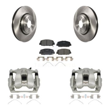 Front Disc Brake Caliper Rotors And Ceramic Pads Kit For Honda Accord Acura ILX KC8-100543T
