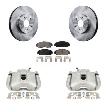 Front Disc Brake Caliper Rotors And Ceramic Pads Kit For Honda Accord Acura TSX TL CL KC8-100545T