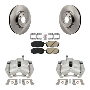Front Brake Caliper Rotors Ceramic Pad Kit For Hyundai Tucson FUEL CELL EV (FCEV) engine KC8-100547N