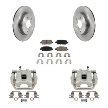 Rear Disc Brake Caliper Rotors And Ceramic Pads Kit For Nissan Rogue Sport LEAF KC8-100550C
