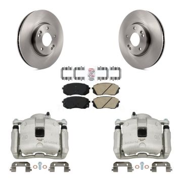 Front Disc Brake Caliper Rotors Ceramic Pad Kit For 2016 Kia Sportage 2.4L From 12 10 15 KC8-100550N