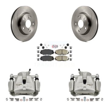 Front Brake Caliper Rotors Ceramic Pad Kit For Toyota RAV4 Prius V Scion xB Lexus HS250h KC8-100551N