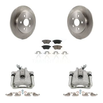 Rear Disc Brake Caliper Rotor And Ceramic Pad Kit For Toyota Corolla Matrix Pontiac Vibe KC8-100553C