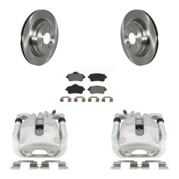 Rear Disc Brake Caliper Rotors And Semi-Metallic Pads Kit For Mercedes-Benz ML350 KC8-100555S
