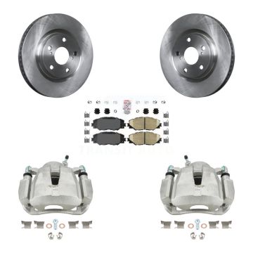 Front Brake Caliper Rotor & Ceramic Pad Kit For Toyota RAV4 Matrix Pontiac Vibe Scion iM KC8-100556N