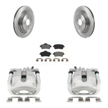 Rear Brake Caliper Rotor Semi-Metallic Pad Kit For Mercedes-Benz GLS550 GL550 GL450 ML63 KC8-100556S