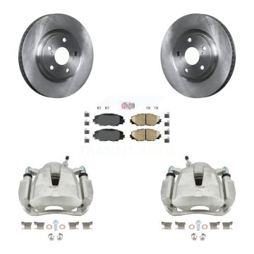 Front Brake Caliper Rotor & Ceramic Pad Kit For Toyota RAV4 Matrix Pontiac Vibe Scion iM KC8-100557N