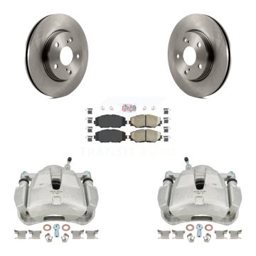 Front Disc Brake Caliper Rotors And Ceramic Pads Kit For Toyota RAV4 KC8-100558N