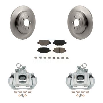 Rear Disc Brake Caliper Rotors And Ceramic Pads Kit For Ford Edge Lincoln MKX KC8-100559C