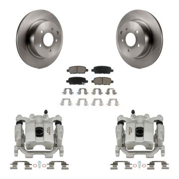Rear Disc Brake Caliper Rotors And Ceramic Pads Kit For Nissan Maxima KC8-100561C