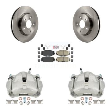 Front Disc Brake Caliper Rotors And Ceramic Pads Kit For 2014-2015 Toyota RAV4 LE KC8-100561N
